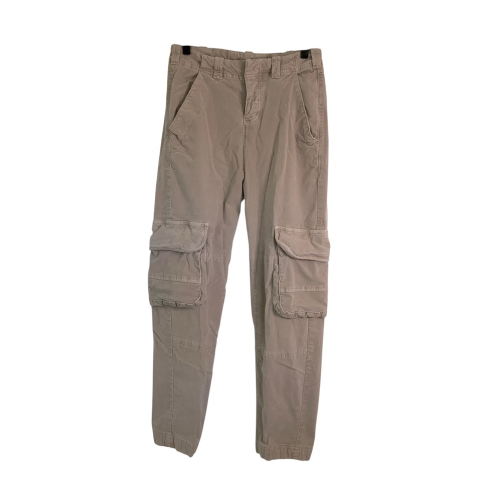 Free People Women's Beige Cargo Pants High Waist Sz 4